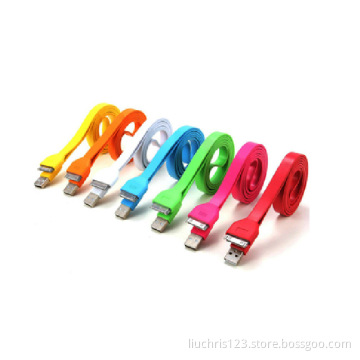 Good quality colorful Data Cable for iphone4 cable